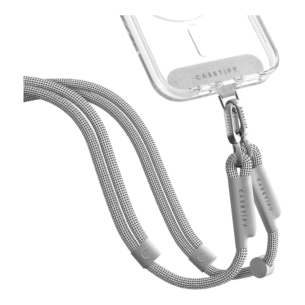 Rope Cross-body Strap - Heather Grey (Double End)