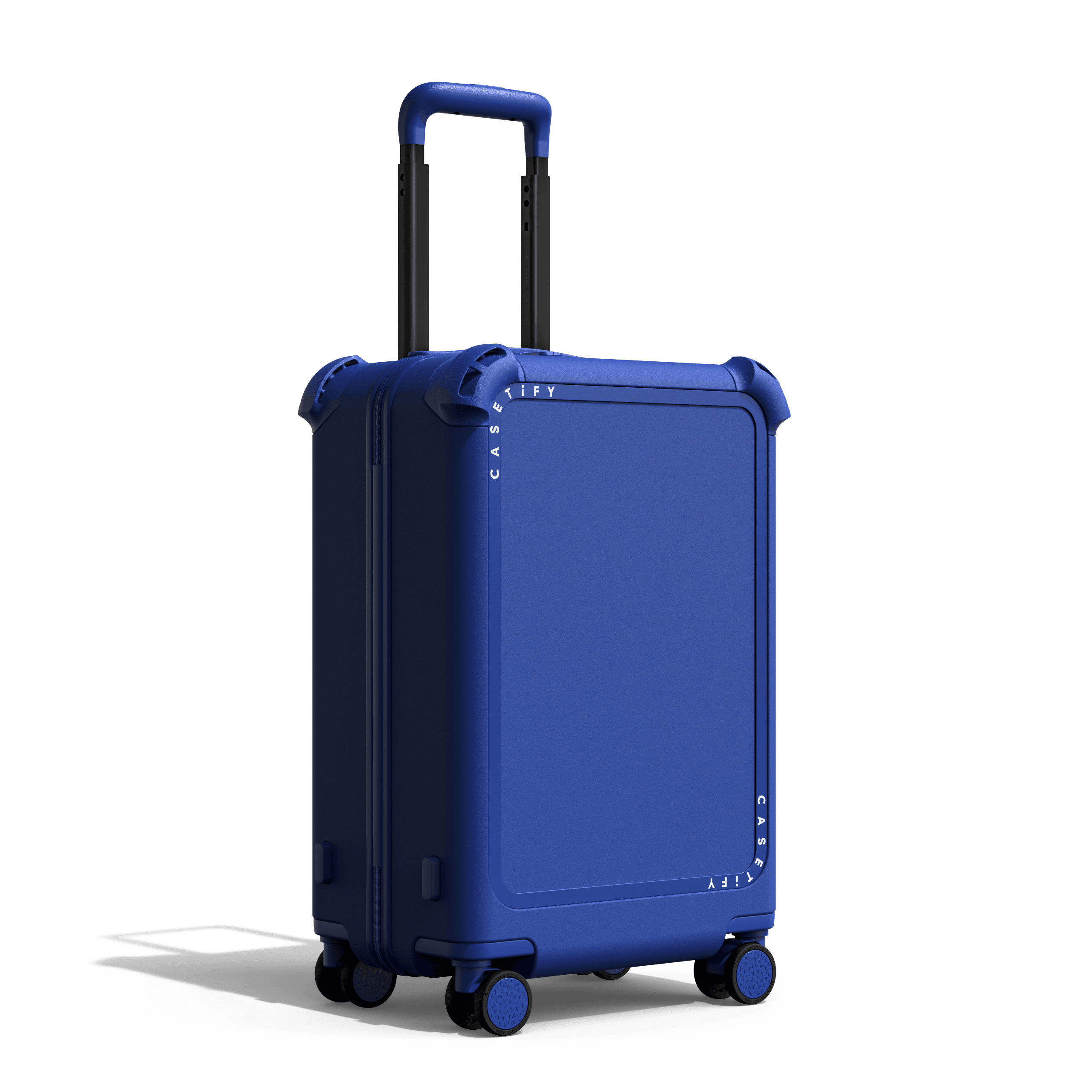 Bounce Suit21" Carry-On Suitcase Case - FLOWERS BLOOM (BLUE) CARRY-ON SUITCASE