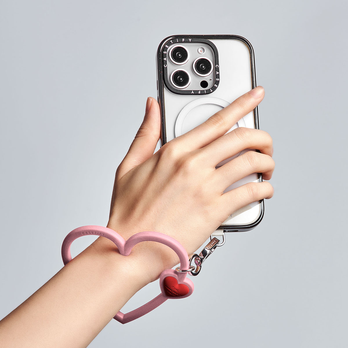 Heart Phone Wristlet - Red Romance