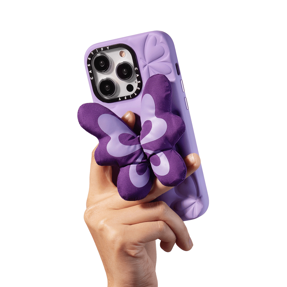 The Grippy Case - Violet Butterfly
