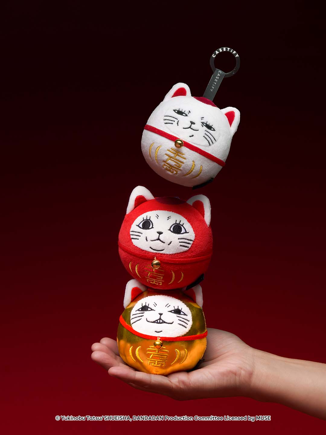DAN DA DAN x CASETiFY 터보바바아 다루마 플러시 공식 이미지