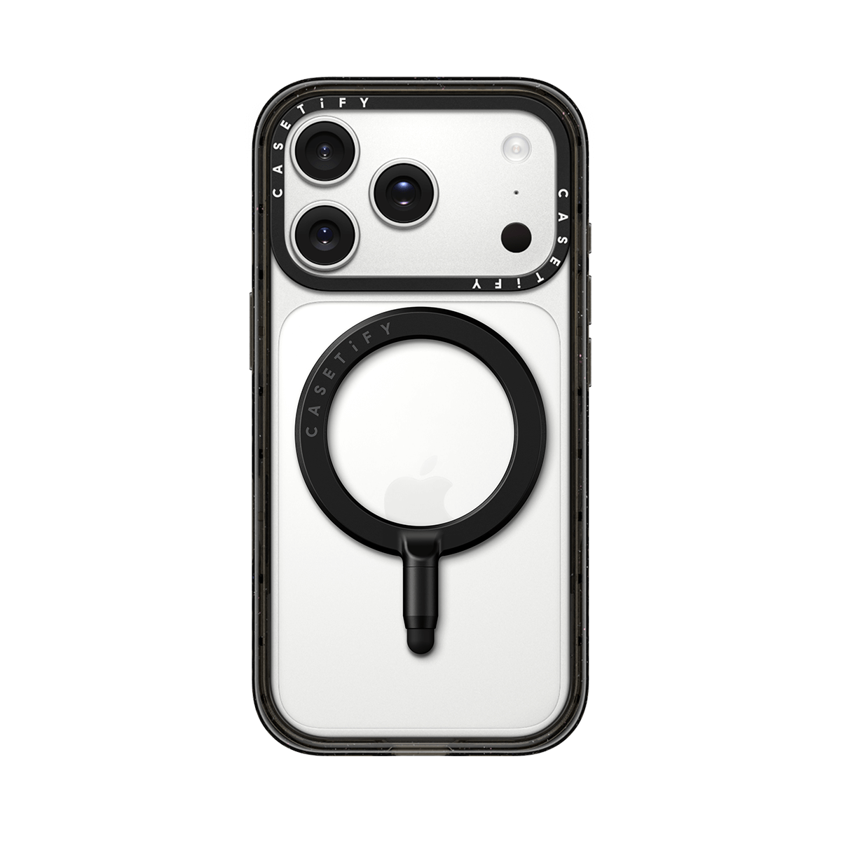 CASETiFY Snappy Magnetic Stylus attached to a MagSafe case