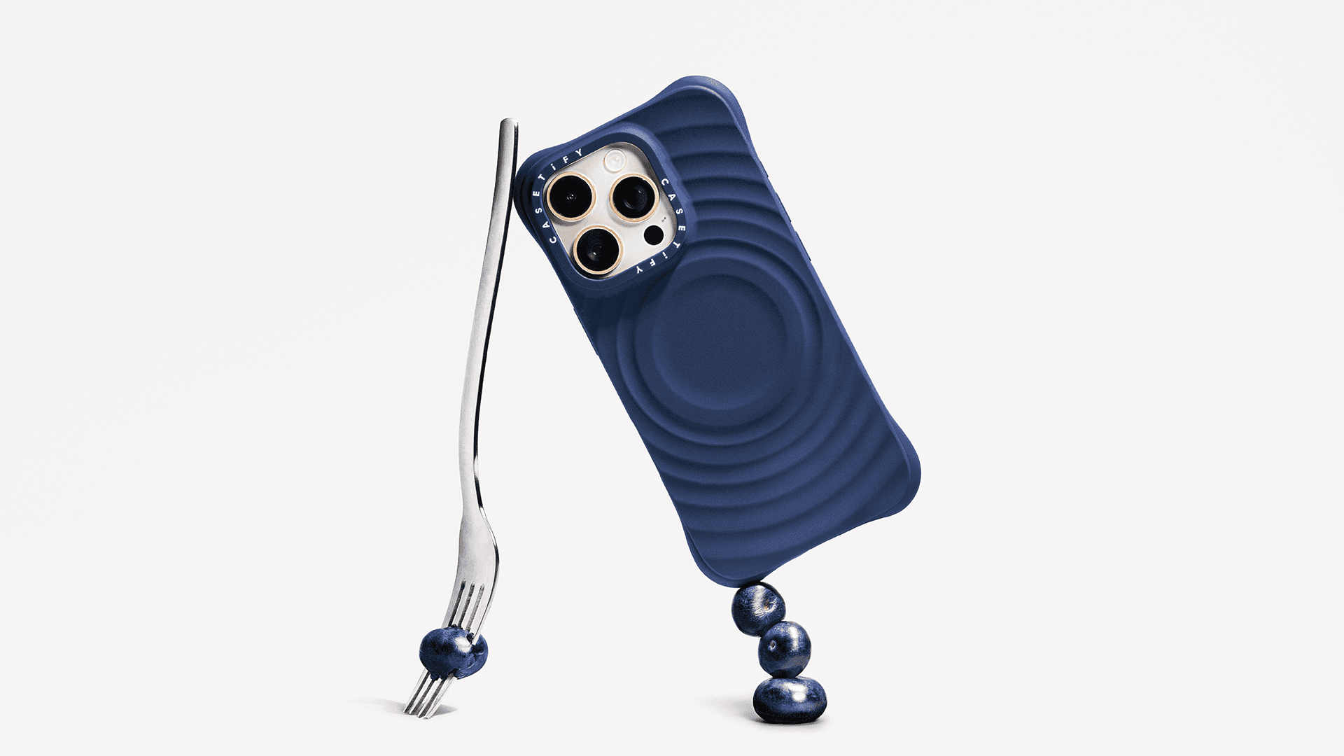 Casetify รุ่น Ripple Case - เคส iPhone 16 Pro - สี Navy Blue