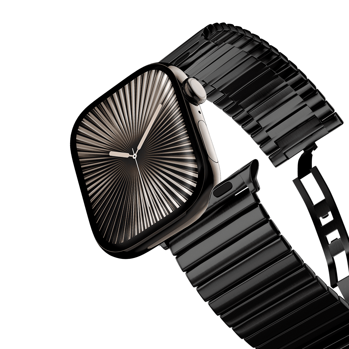 Stainless Steel Monolink Band - Black