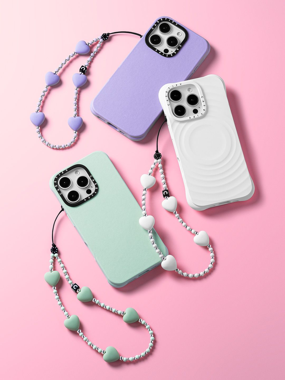 Heart Phone Charm - Mint Heart