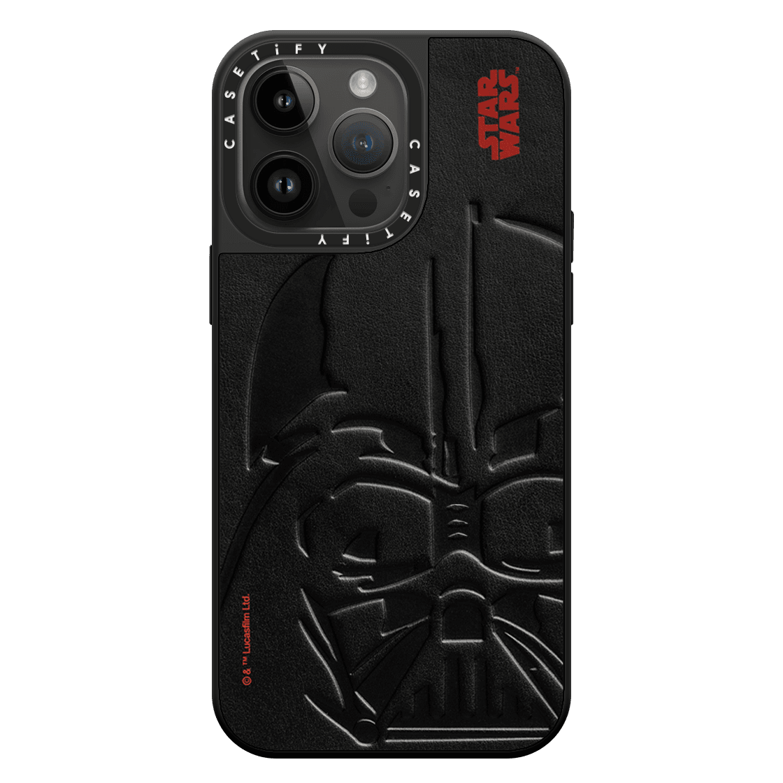 Darth Vader™ Helmet Special Edition Leather Debossed Case - iPhone 14 Pro Max