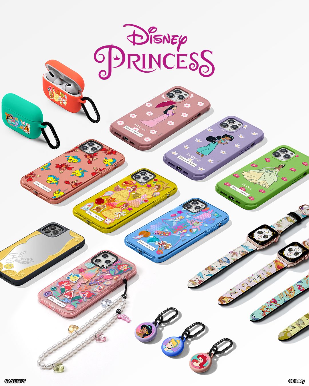 Disney Princess Pearl Phone Charm