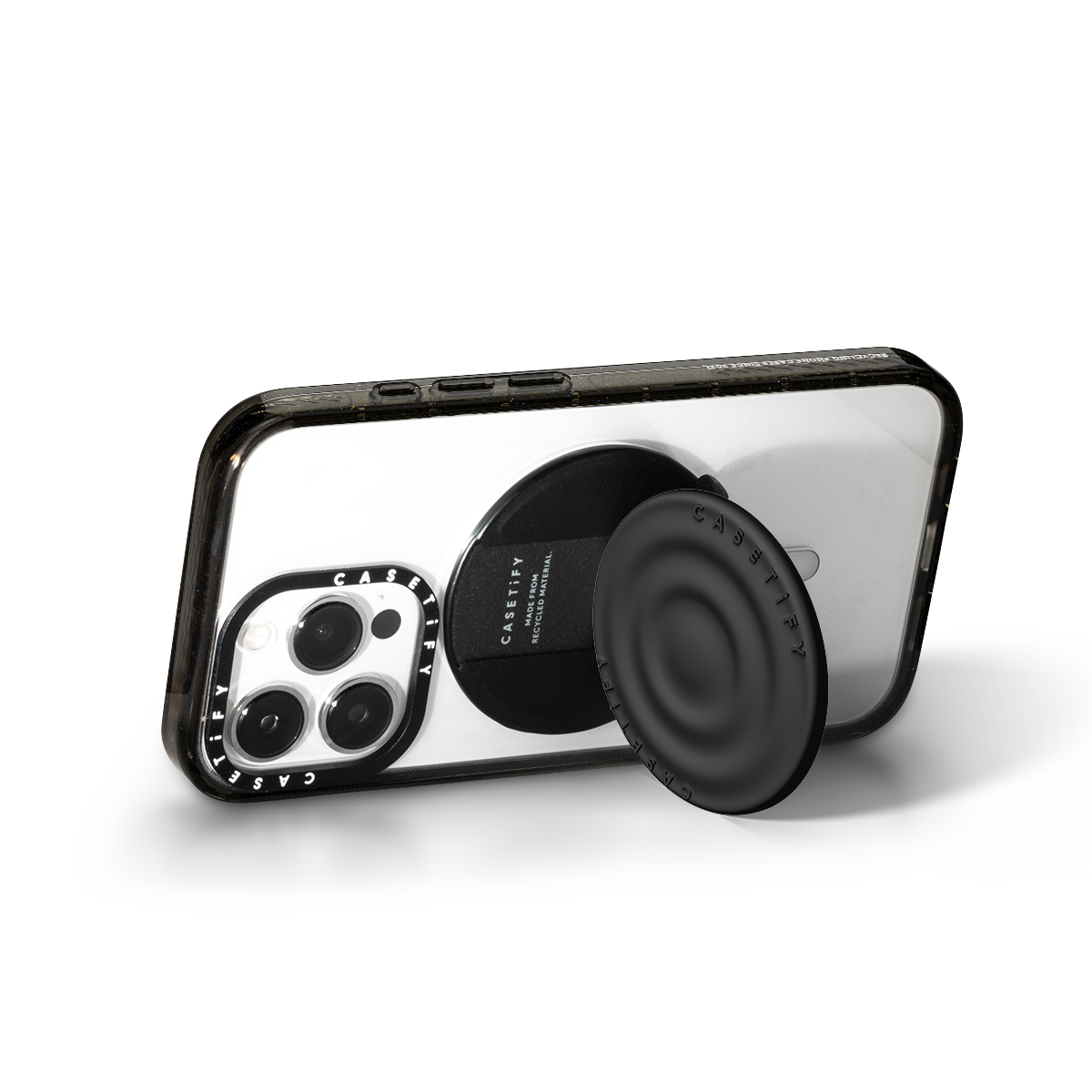 CASETiFY Snappy グリップスタンド ブラック Snappy Ripple Grip Stand MagSafe Compatible Snappy Ripple Grip Stand MagSafe Compatible - Black casetify New iPhone CASETiFY Snappy グリップスタンド ブラック Snappy Ripple Grip Stand MagSafe Compatible Snappy Ripple Grip Stand MagSafe Compatible - Black casetify New iPhone