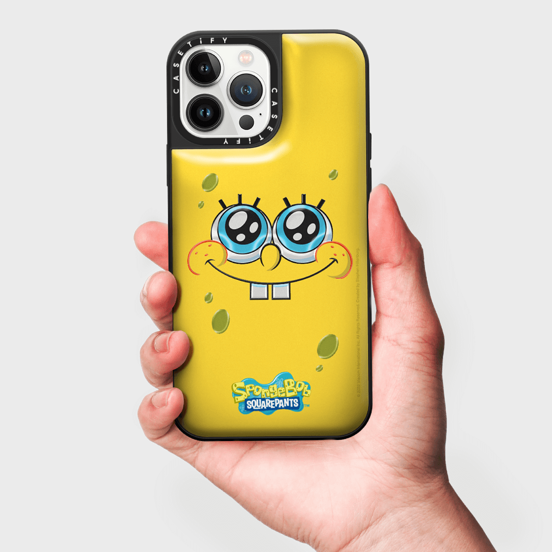 CASETiFY x SpongeBob iPhone 13 Pro Max Puffy Case - Yellow (Spongebob)