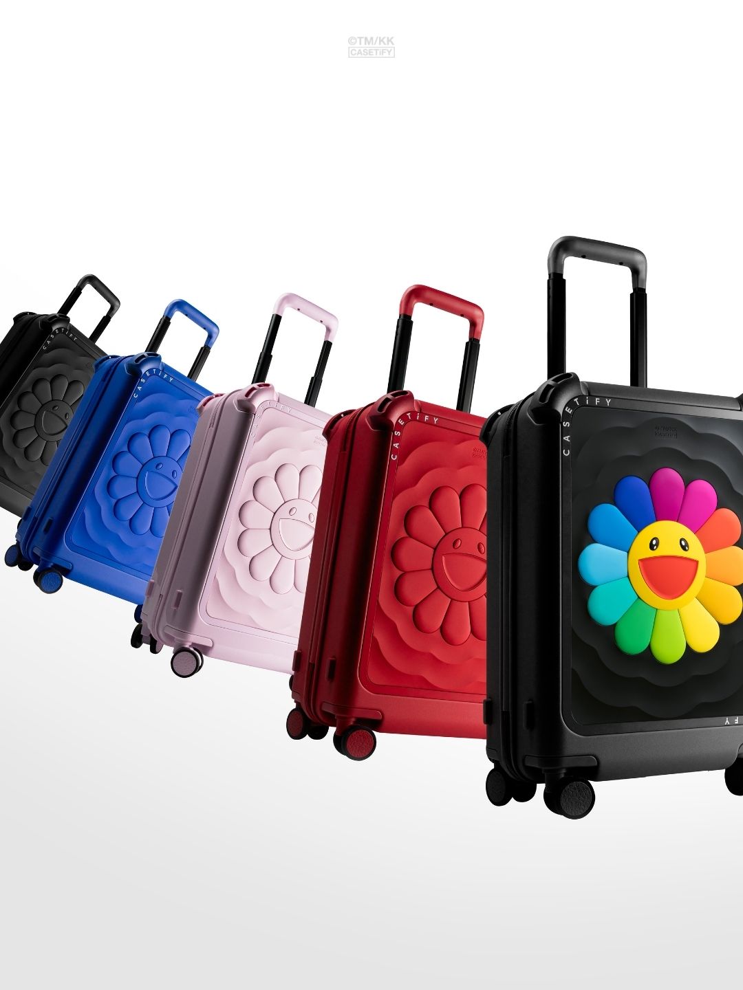 Bounce Suit21" Carry-On Suitcase Case - FLOWERS (PINK) RIPPLE CARRY-ON SUITCASE (Coming Soon in November)