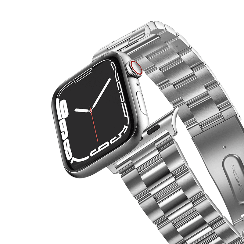 Stainless Steel 3-Link Band - Silver