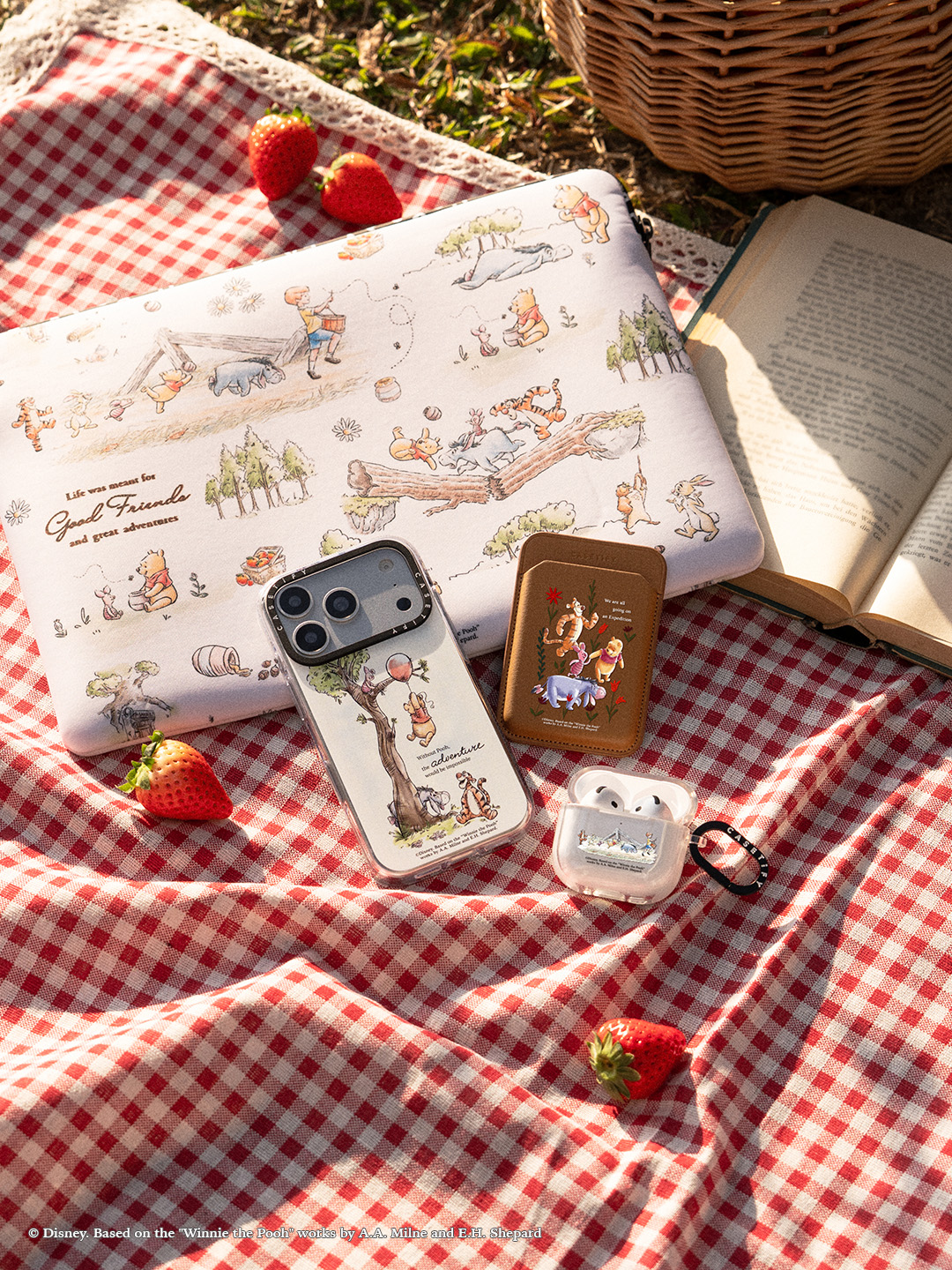 Impact Band - Winnie The Pooh Embroidered Floral Pattern Watch Band