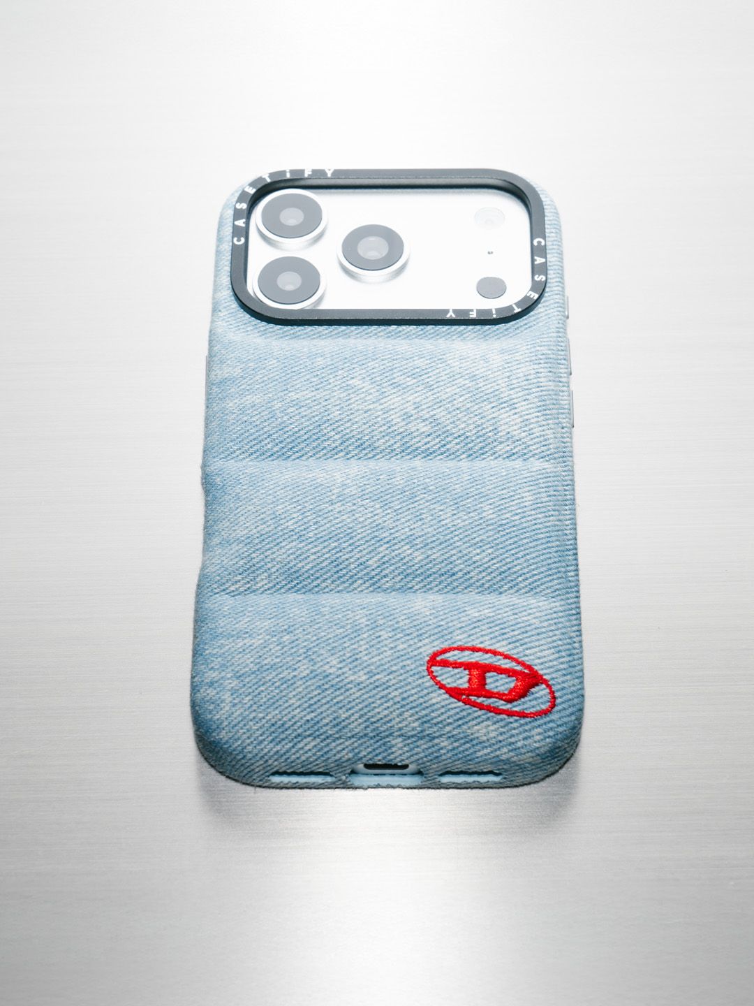 Impact iPhone 17 Pro Max Case MagSafe Compatible - Blue Denim Oval D Case