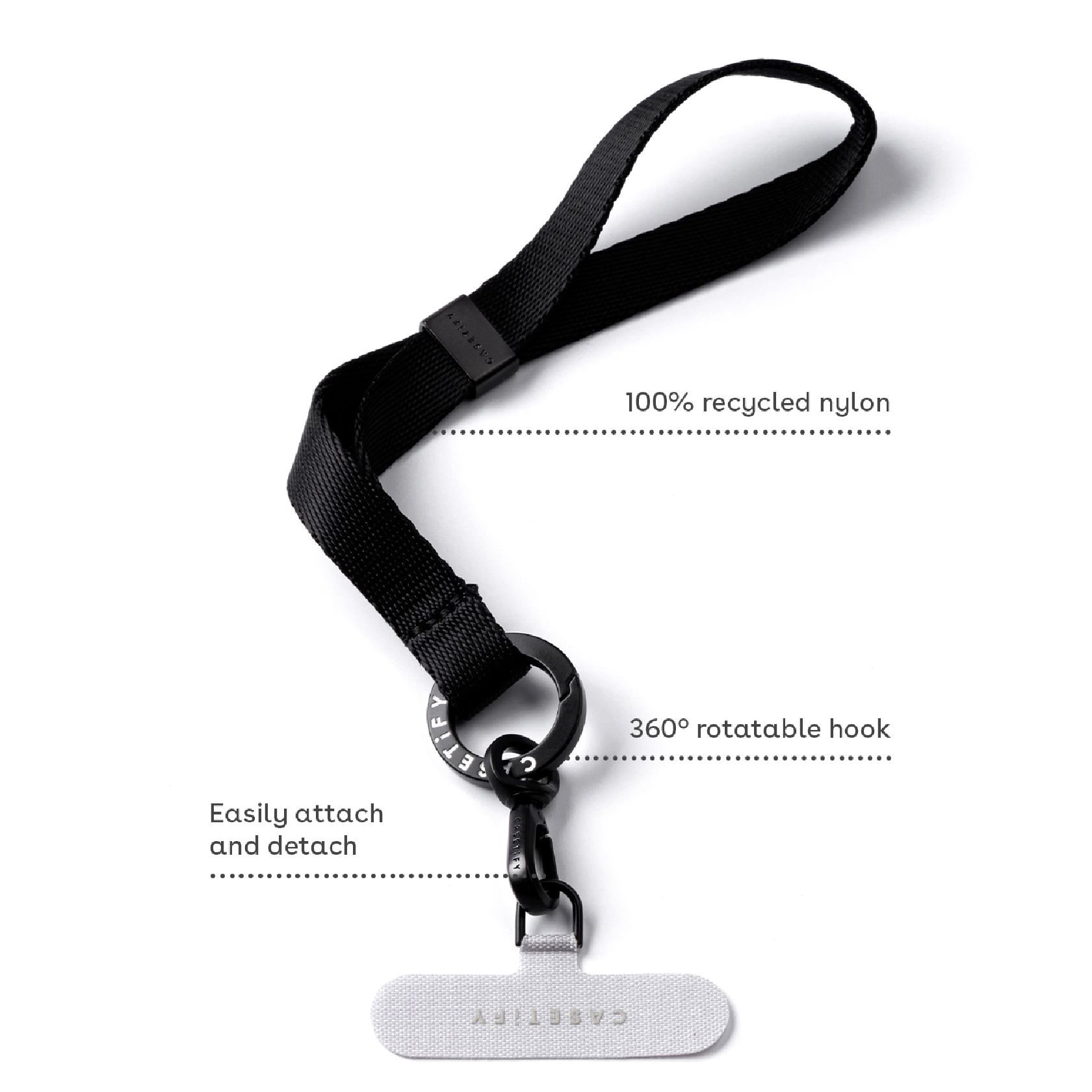 Utility Wrist Lanyard- Black
