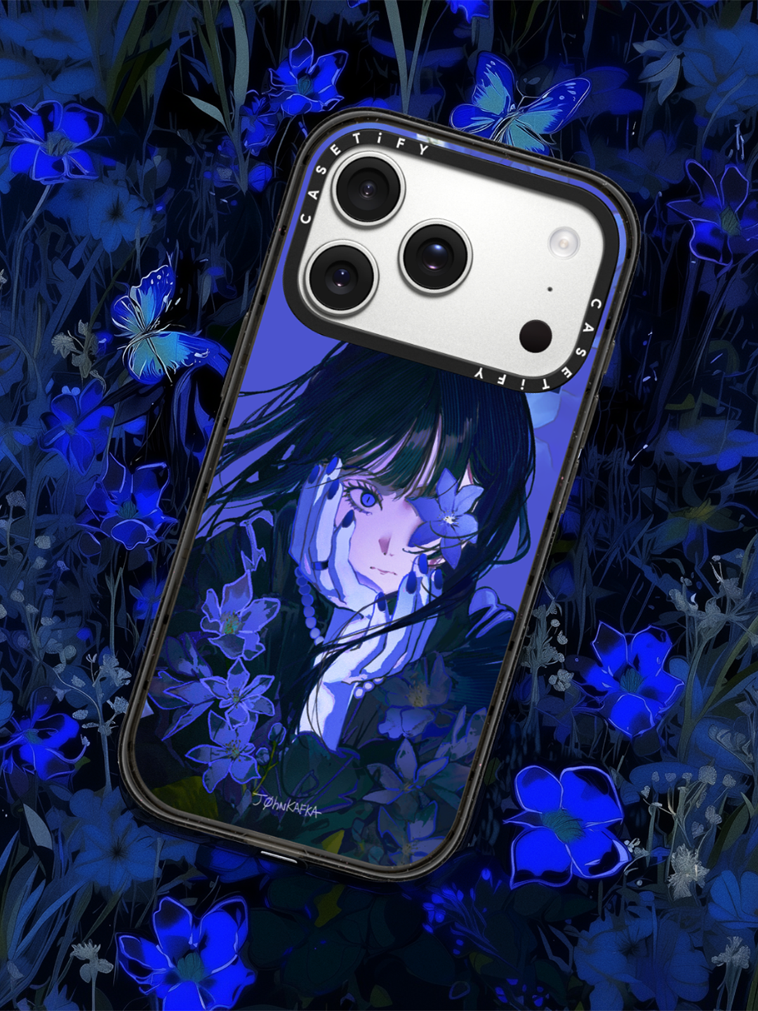 Mirror iPhone 17 Pro Max Case MagSafe Compatible - Fading Bloom