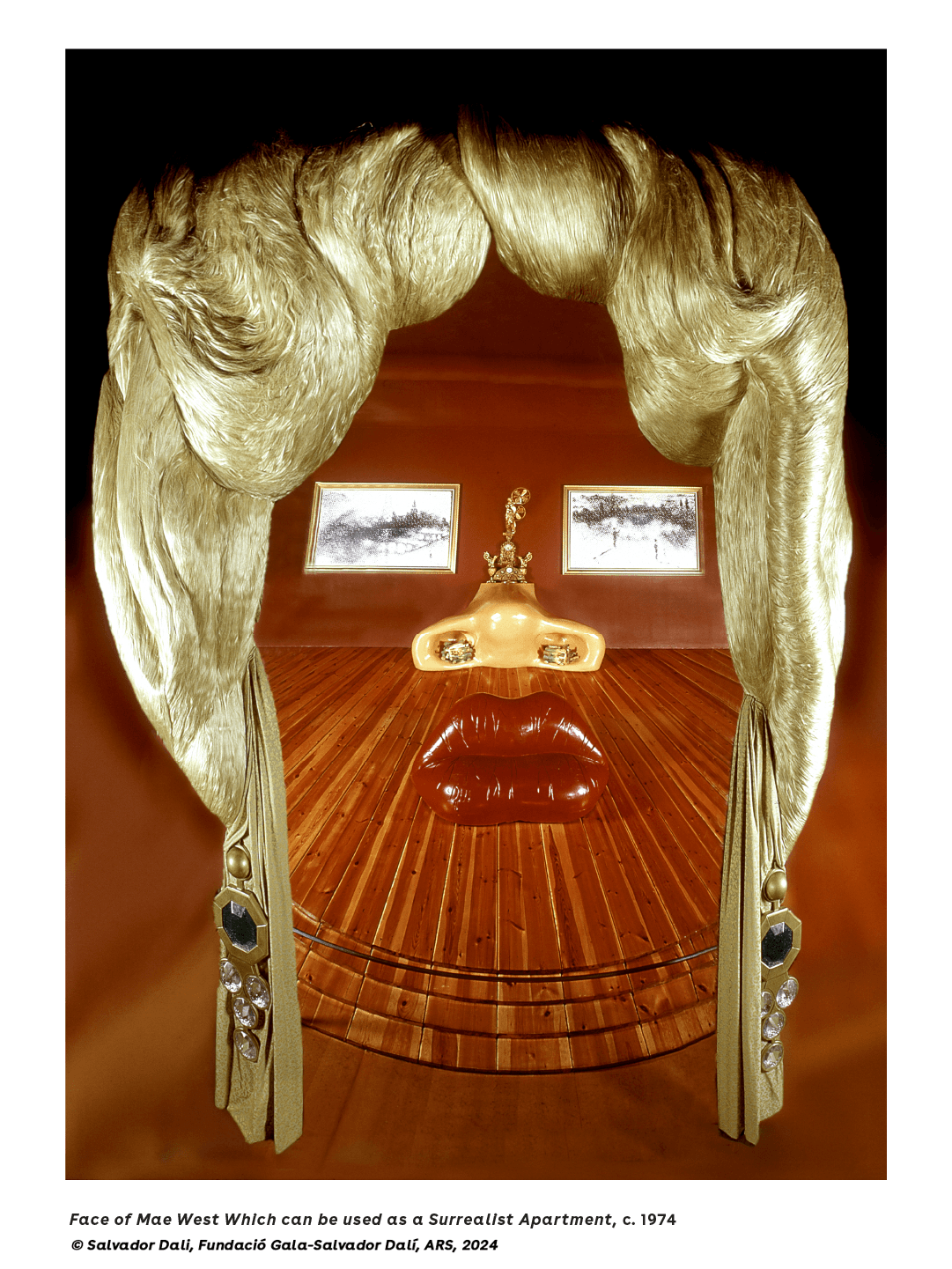 Face of Mae West Which can be used as a Surrealist Apartment (c. 1974)  Collectible Earbuds Case - AirPods Pro