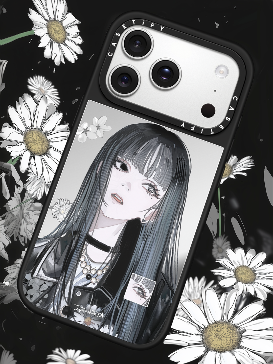 Mirror iPhone 17 Pro Max Case MagSafe Compatible - Fading Bloom