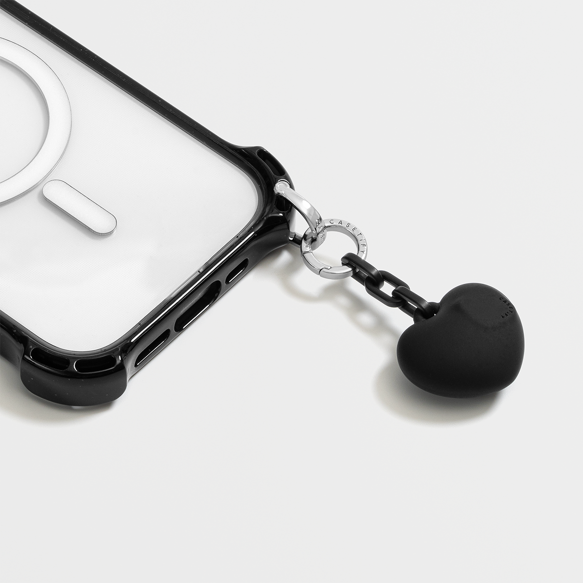 Charm Keychain - Puffy Heart