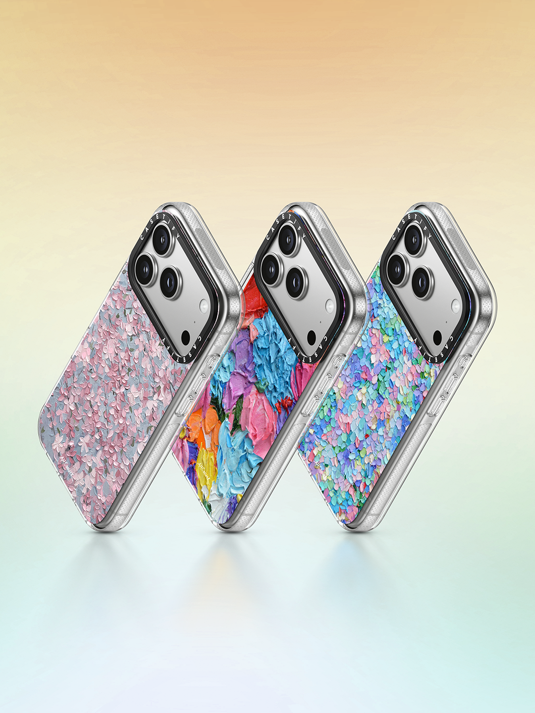 Impact Clear iPhone 16 Pro Max Case MagSafe Compatible - Pansy Garden