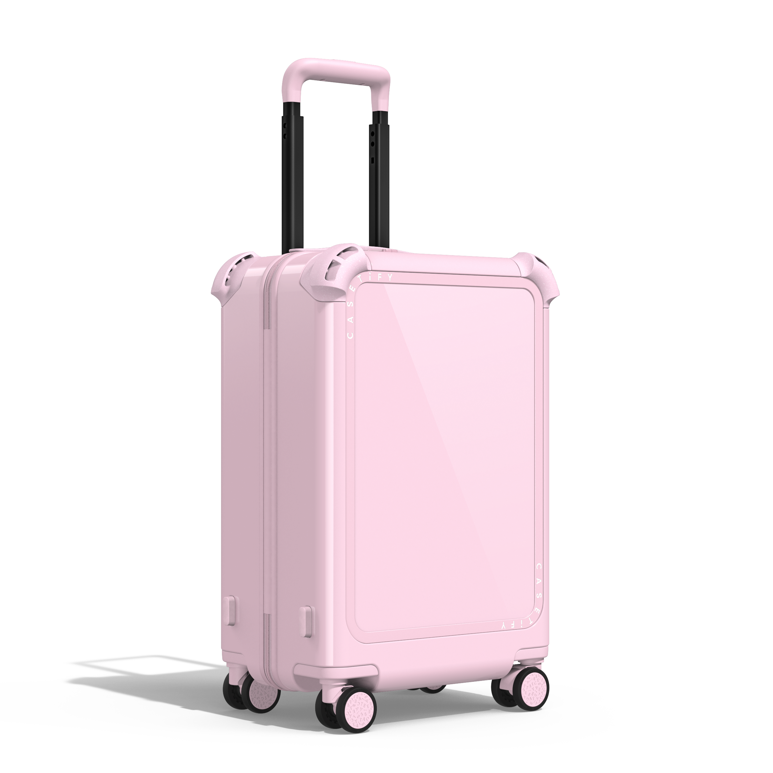 Bounce Suit21" Carry-On Suitcase Case - FLOWERS BLOOM (PINK) CARRY-ON SUITCASE