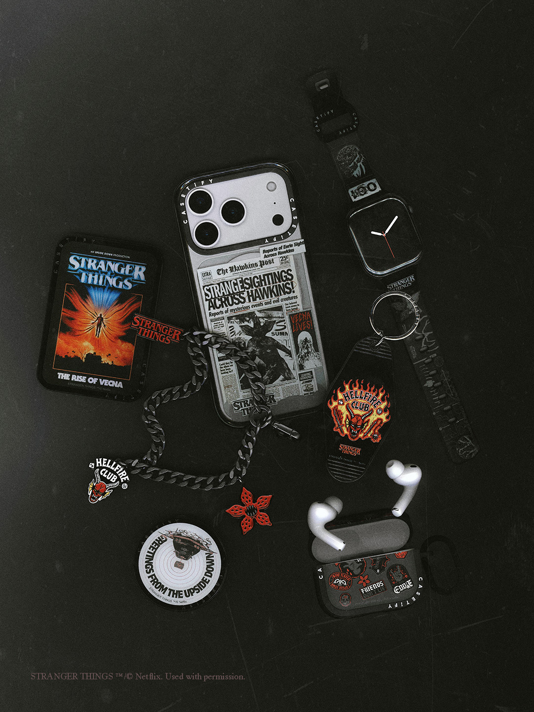 Impact iPhone 17 Pro Max Case MagSafe Compatible - Stranger Things Demogorgon Dossier Case