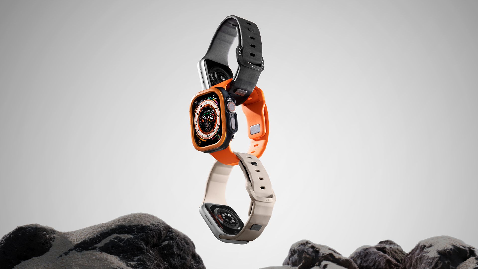 Casetify รุ่น Bounce Band - สายนาฬิกา Apple Watch Series 10 (46mm) - สี Black 11 Casetify รุ่น Bounce Band - สายนาฬิกา Apple Watch Series 10 (46mm) - สี Black