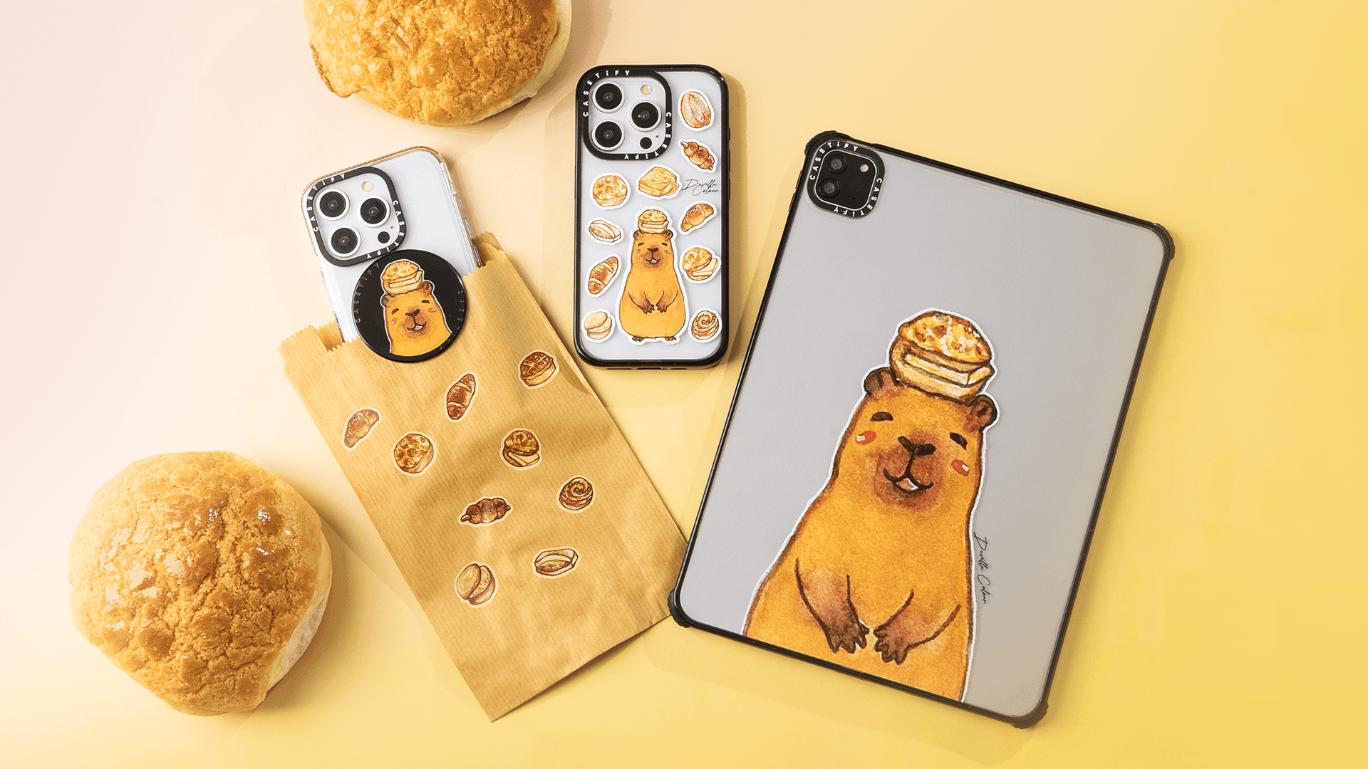 Impact iPhone 16 Pro Max Case - Capybara HK Bread