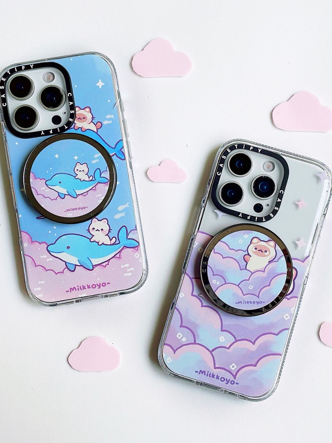 Impact iPhone 16 Pro Max Case MagSafe Compatible - Cloud Kitties Phone Case