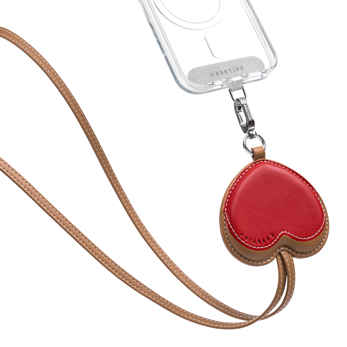 BioVeg Heart Cross-body Strap - Tan