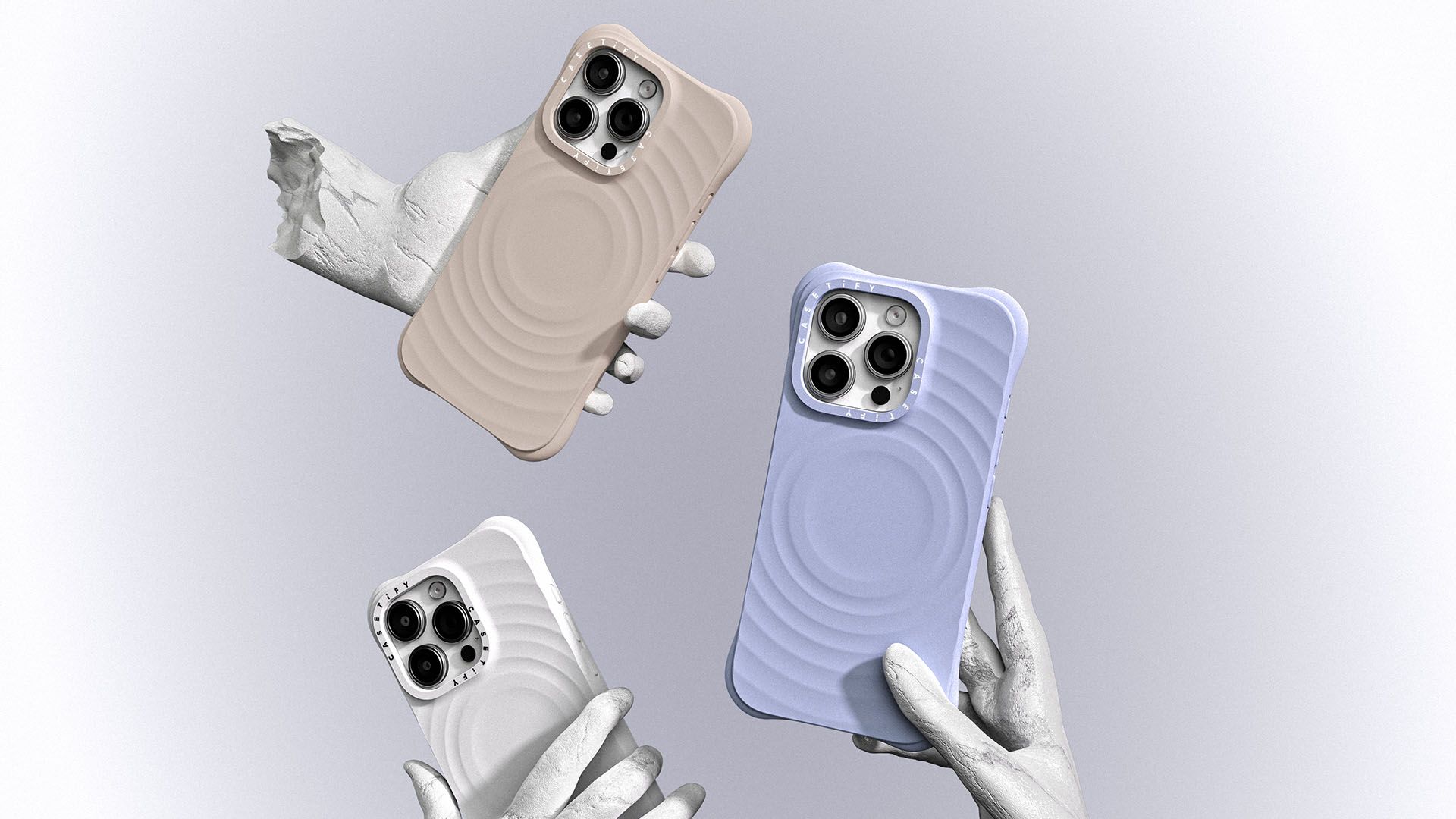 Casetify รุ่น Ripple Case - เคส iPhone 16 Pro - สี Periwinkle