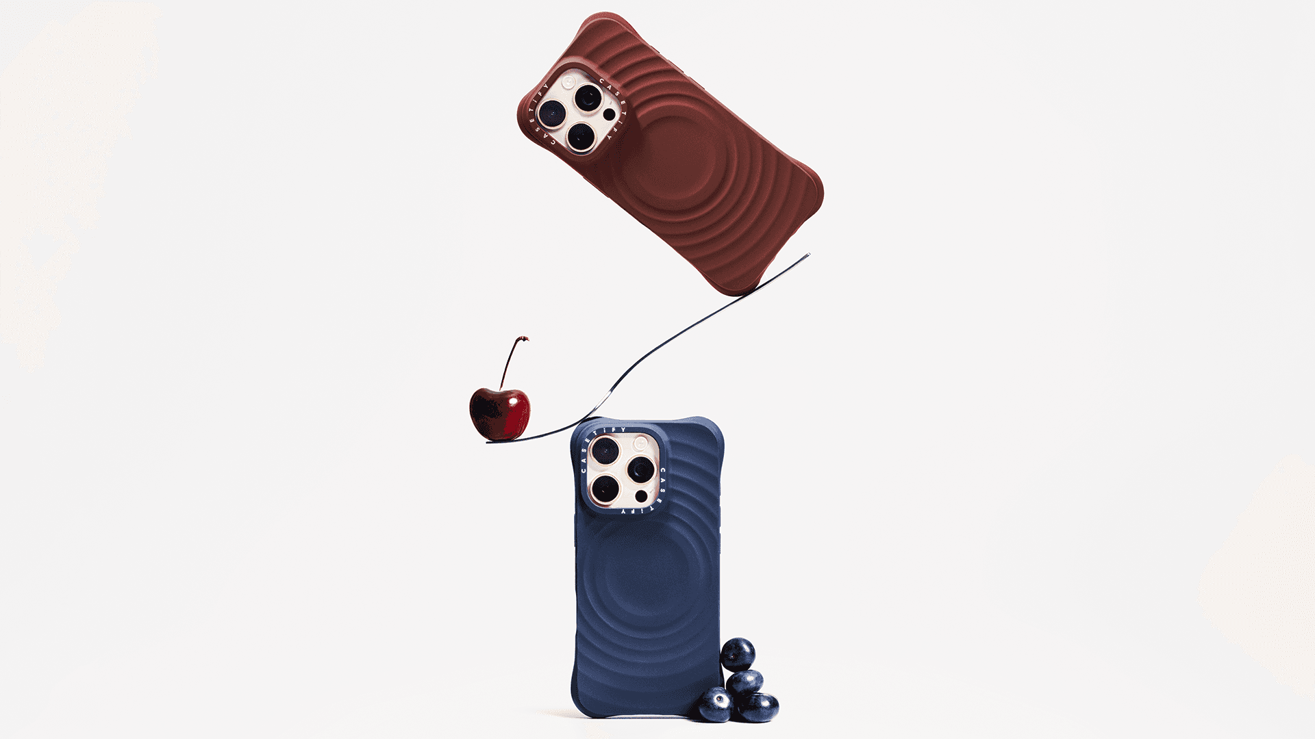 Casetify รุ่น Ripple Case - เคส iPhone 16 Pro Max - สี Dark Cherry