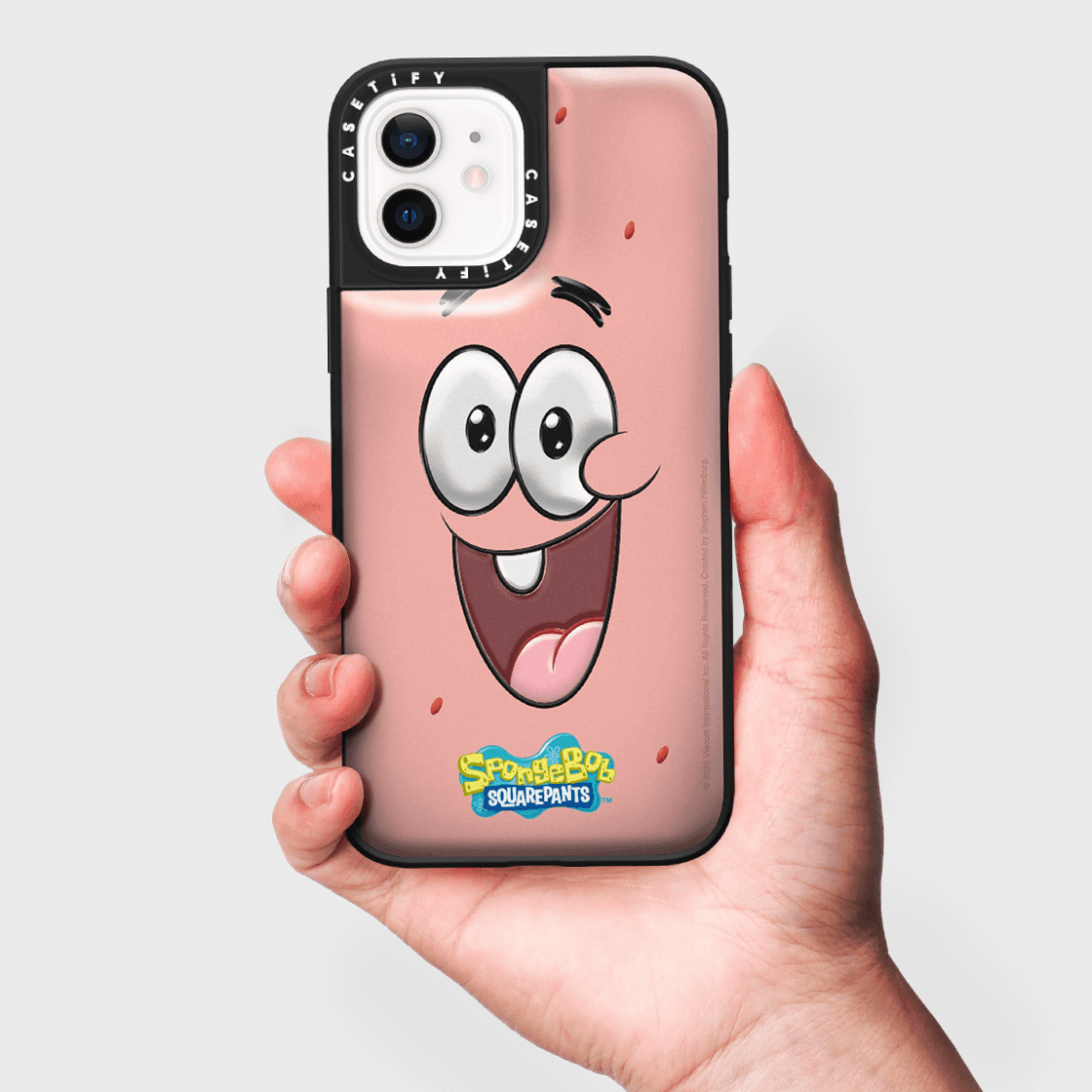 CASETiFY x SpongeBob iPhone 12 Puffy Case - Pink (Patrick Star)