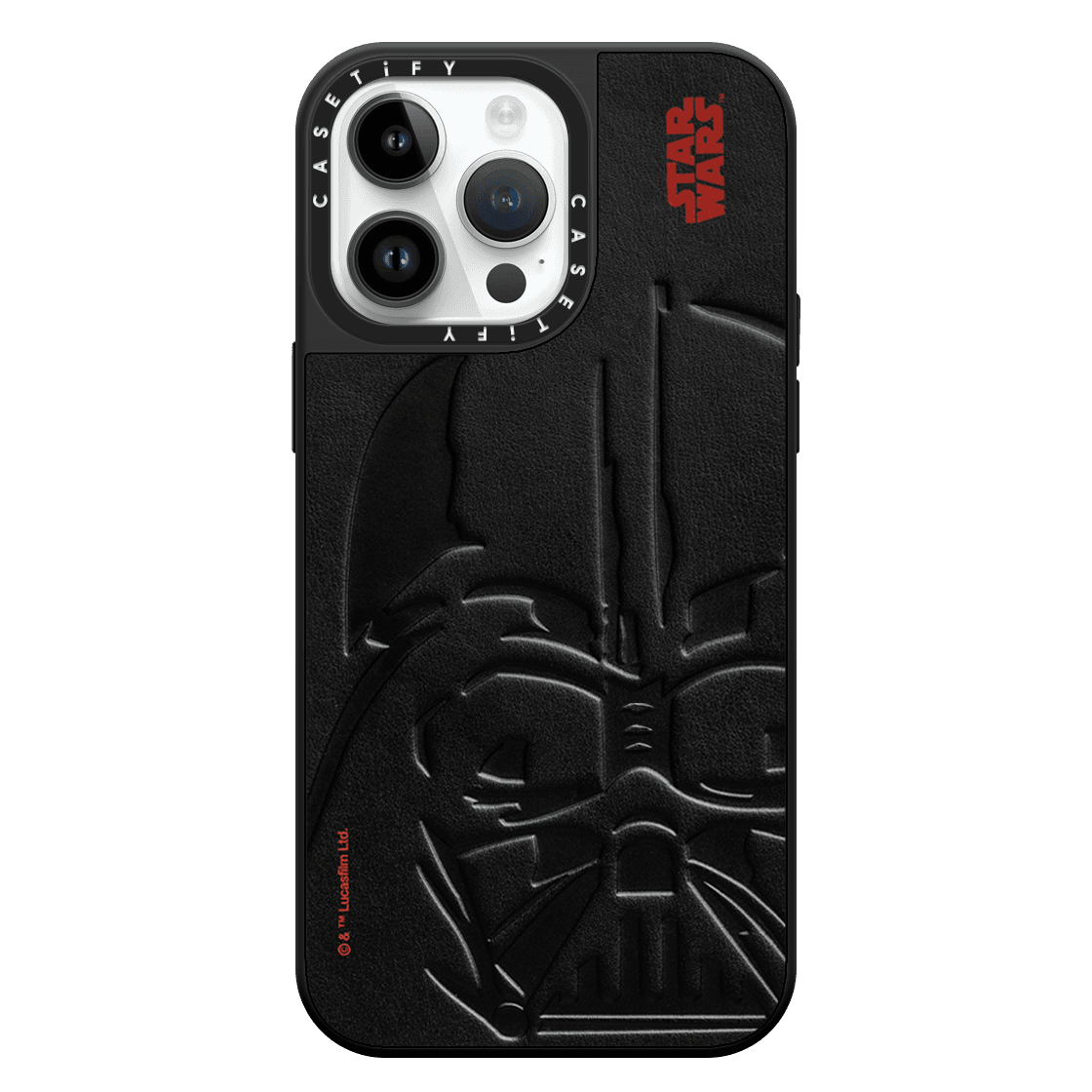 Darth Vader™ Helmet Special Edition Leather Debossed Case - iPhone 14 Pro Max