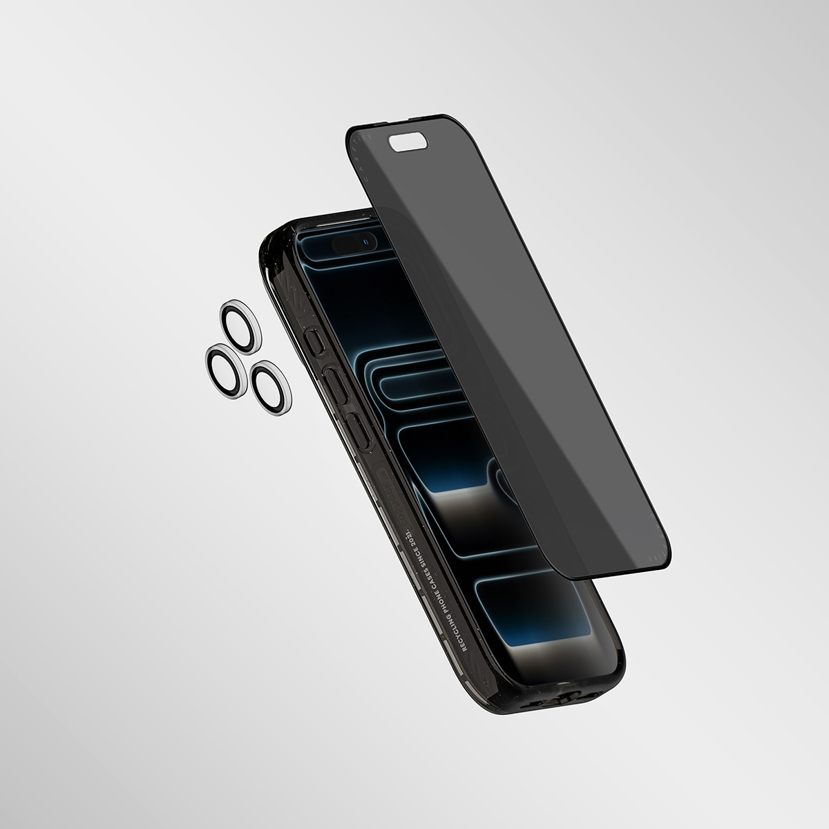 CASETiFY - Clear Impact Privacy Screen Protector + Camera Lens Protector [50% OFF] iPhone 16 Pro Max Impact Privacy Screen Protector + Camera Lens Pr