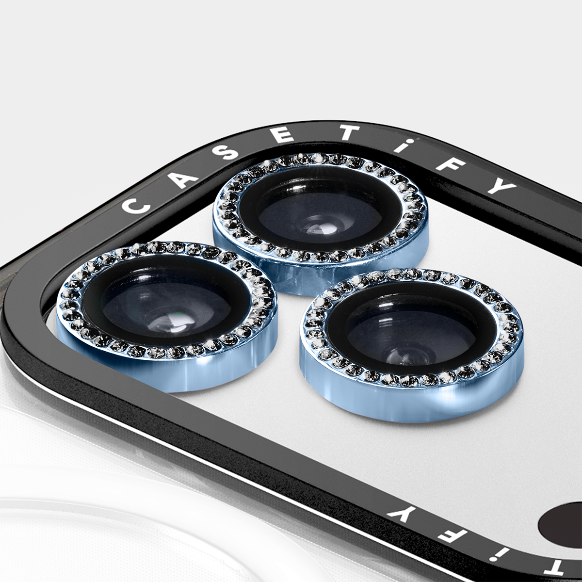 Camera Lens Gem - Soft Blue