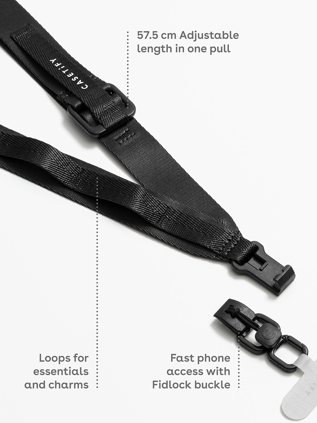 Fidlock Snap Cross-body Strap - Black