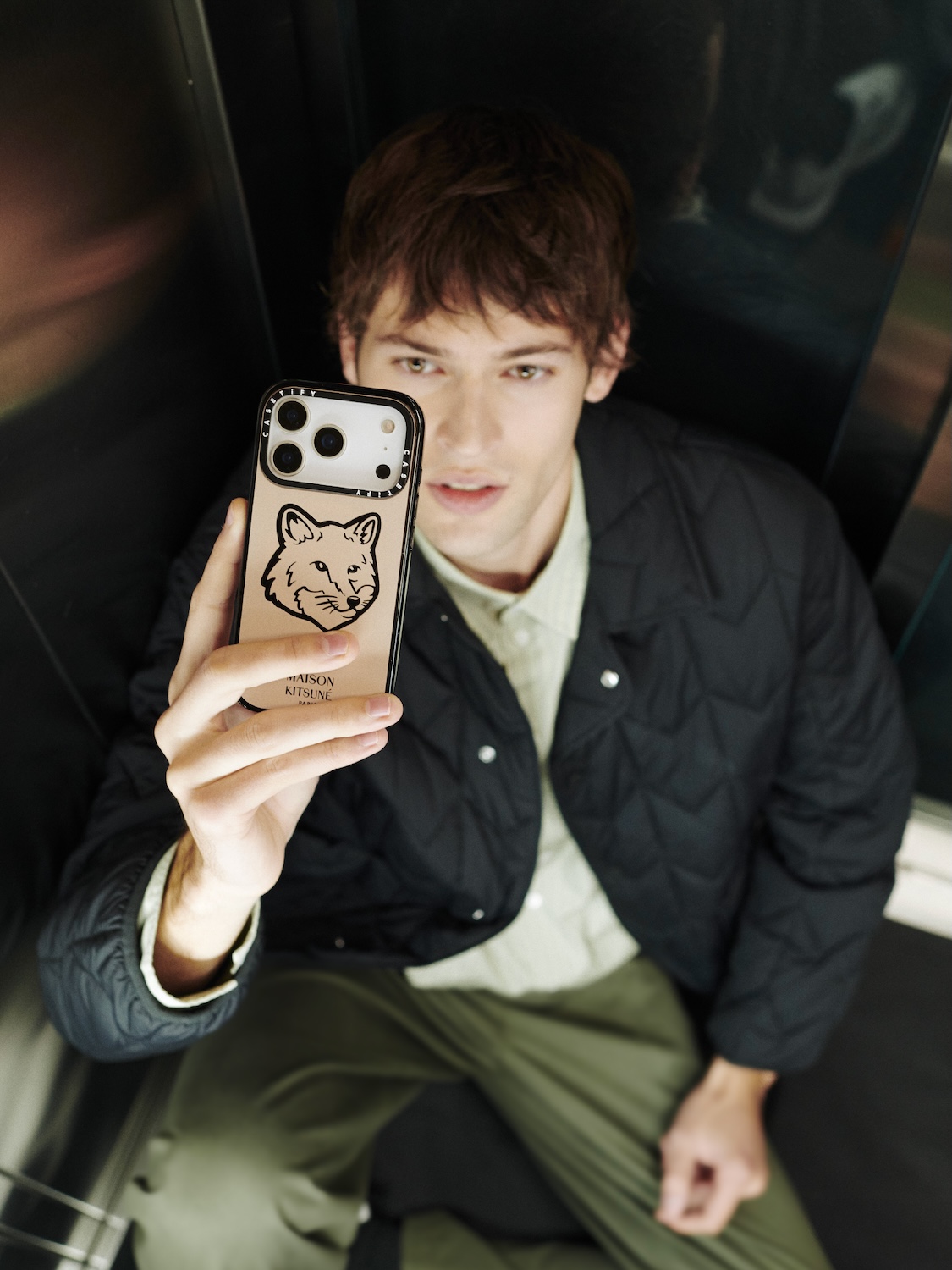 インパクトケース - Maison Kitsune Classic Fox Logo Case - Ginger Brown