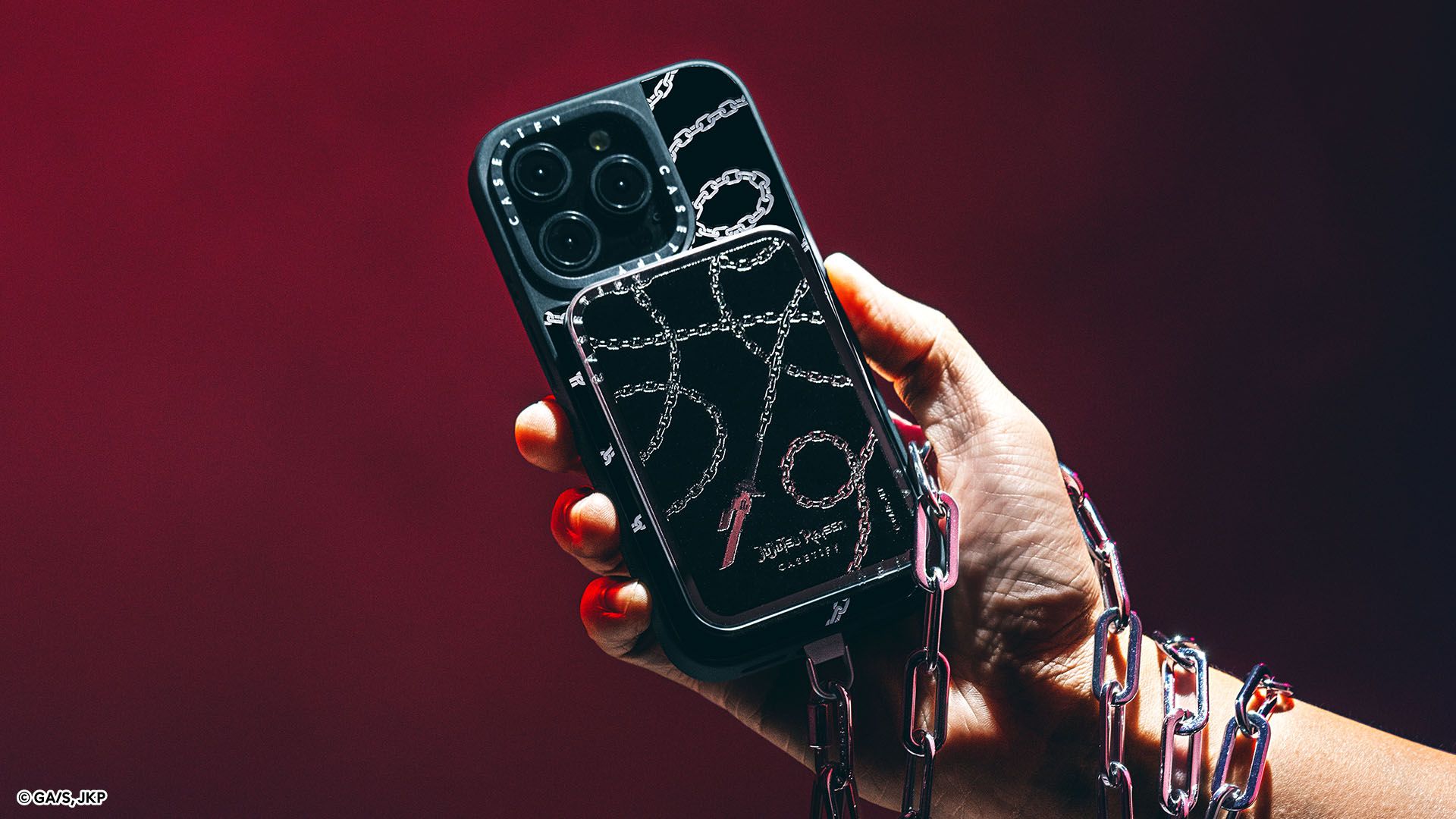 Glaze iPhone 15 Pro Case MagSafe Compatible - Inverted Spear of Heaven Case - Black Case Version