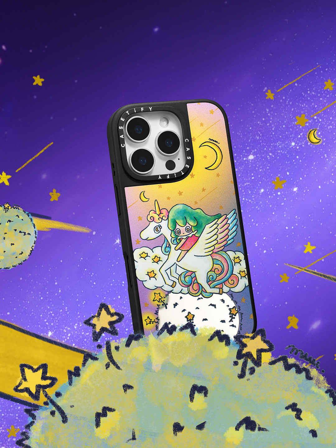 Bounce iPhone 17 Case MagSafe Compatible - Rinkle & Water Rabbit: Star Keepers Phone Case