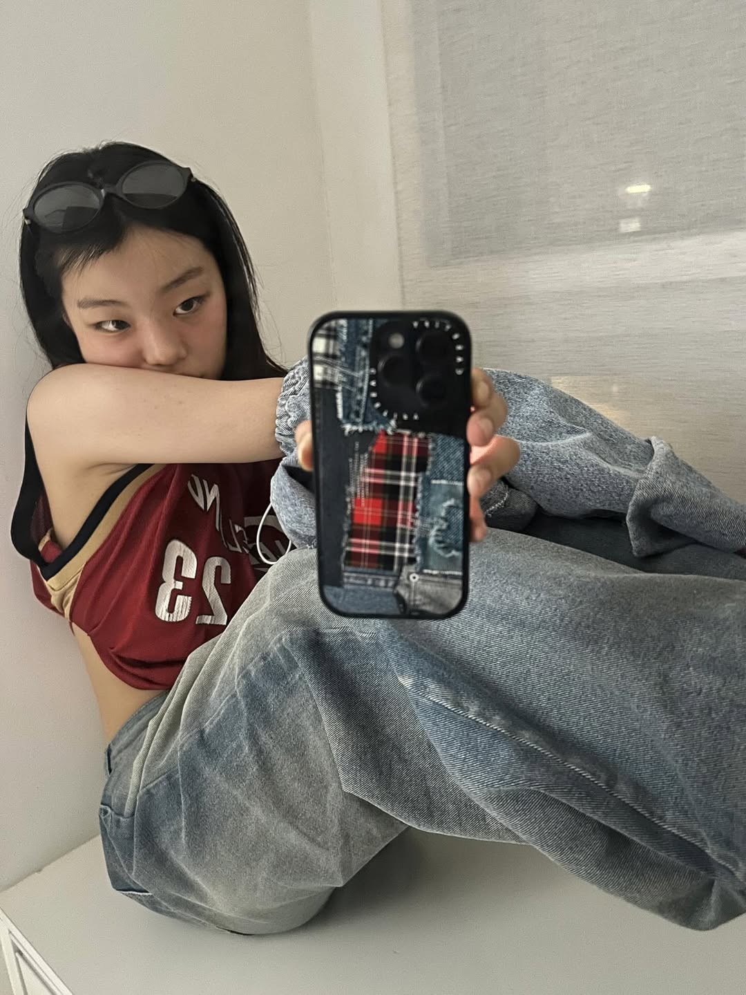 @lmhaeunii X Plaid Disorder Case