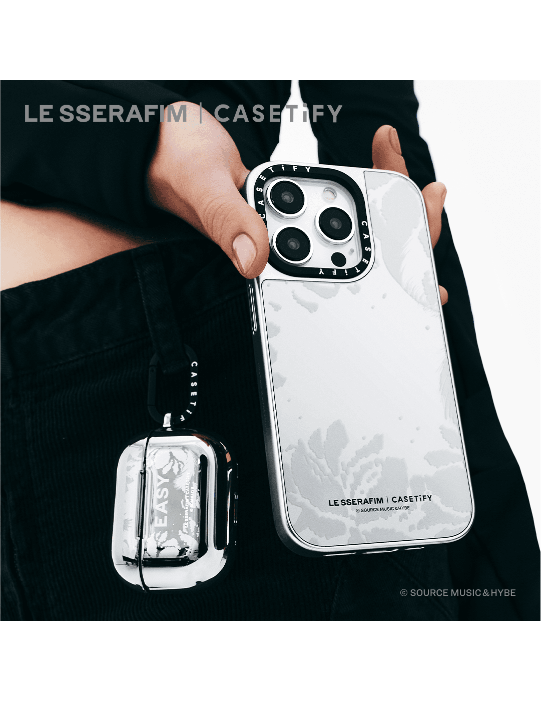 LE SSERAFIM EASY Metal Chain Wrist Strap