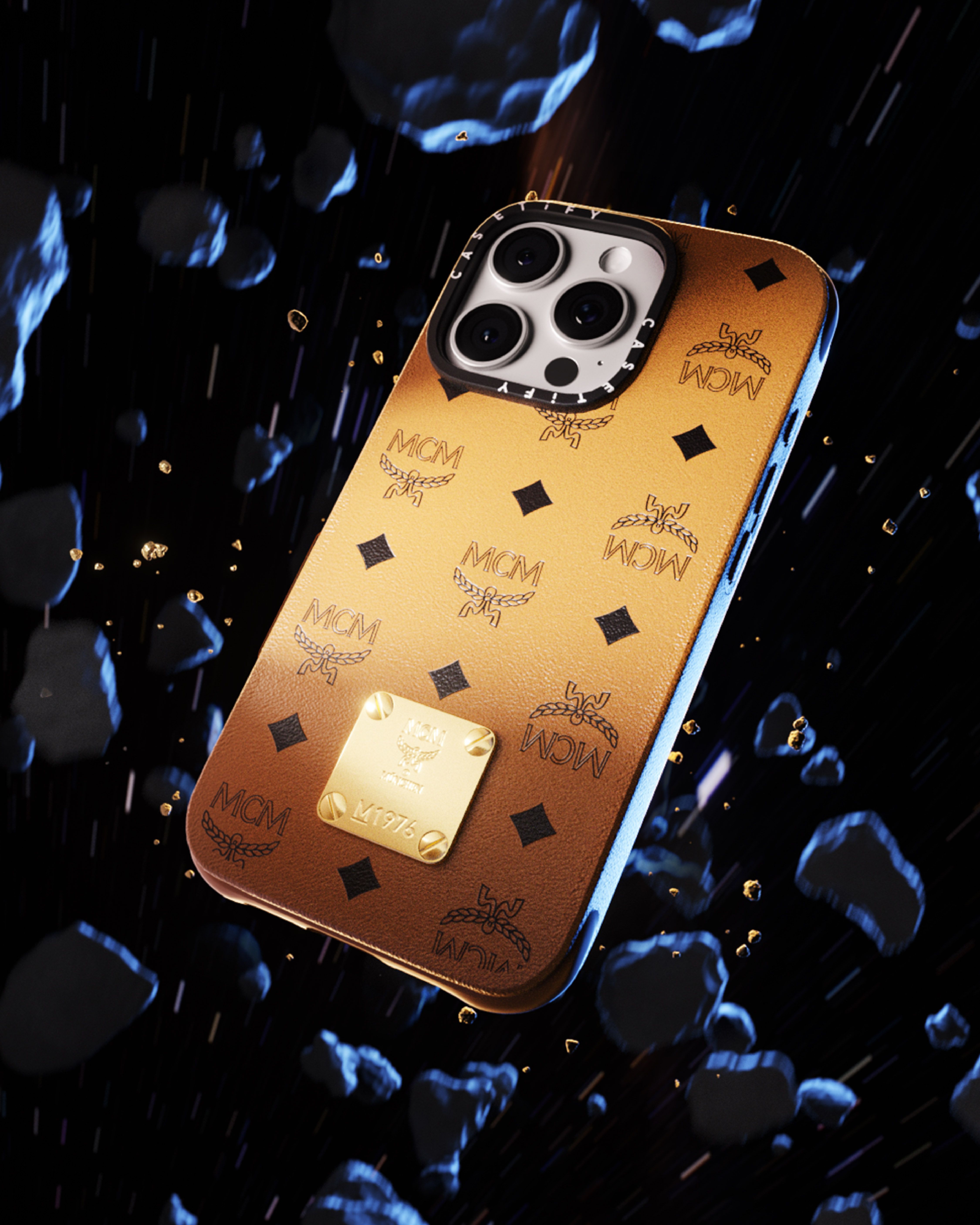 MCM Brass Plate Phone Case