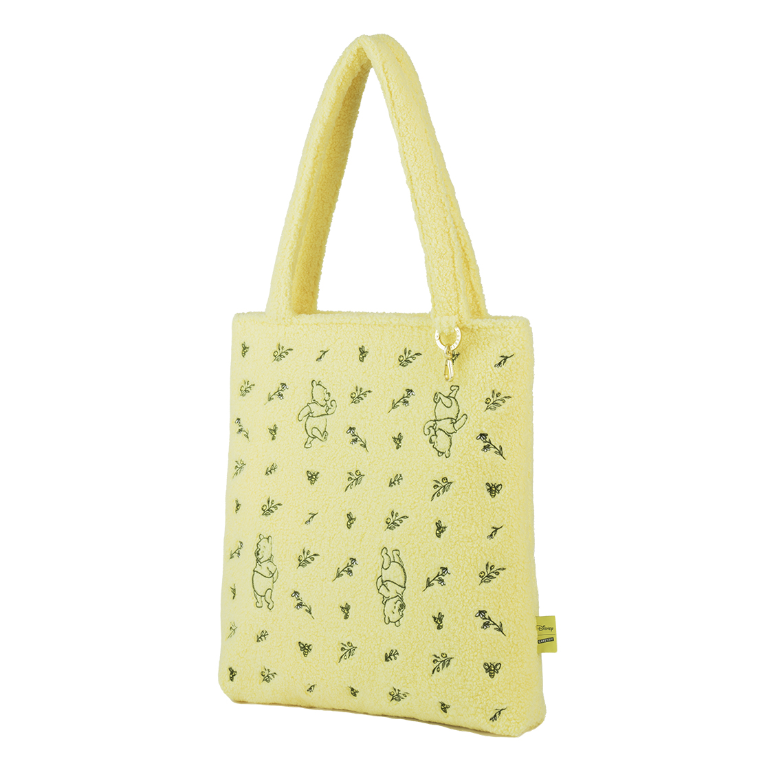 Winnie the Pooh Tossed Floral Teddy Tote Bag