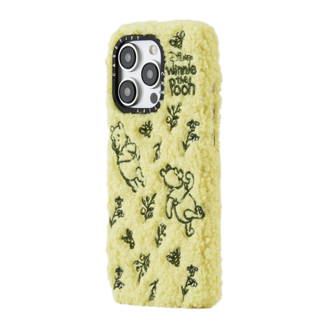 Winnie the Pooh Teddy Tossed Floral Plush Case - iPhone 15 Pro Max