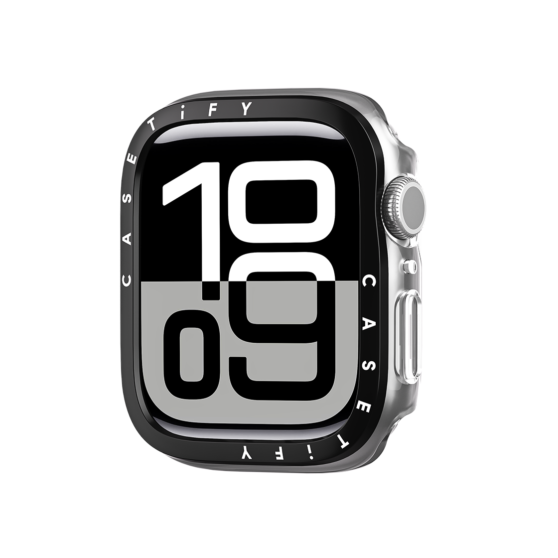 Clear Case with Screen Protector - Black