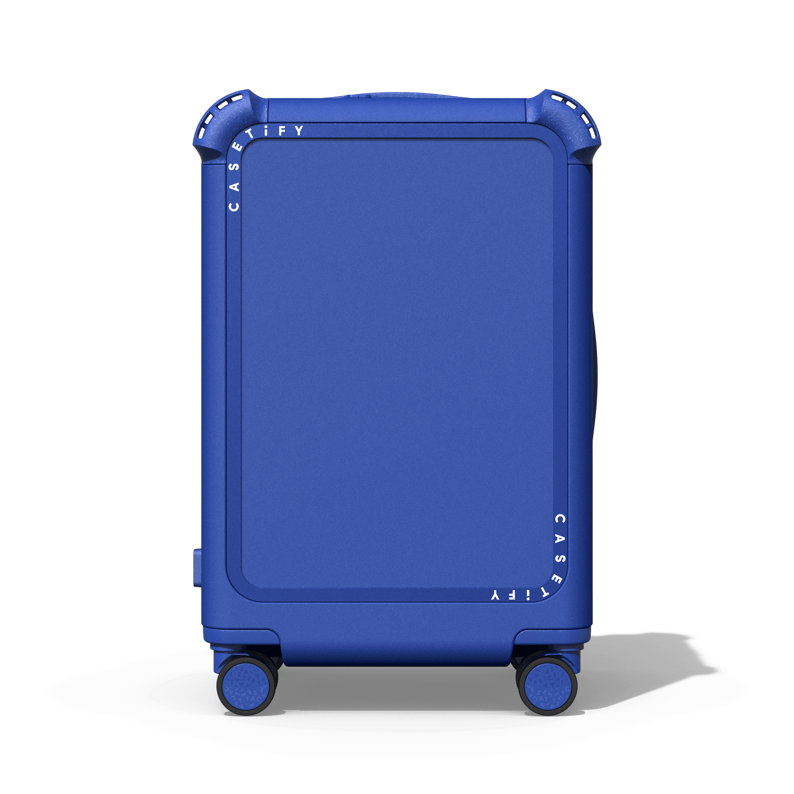 Bounce Suit21" Carry-On Suitcase Case - FLOWERS BLOOM (BLUE) CARRY-ON SUITCASE