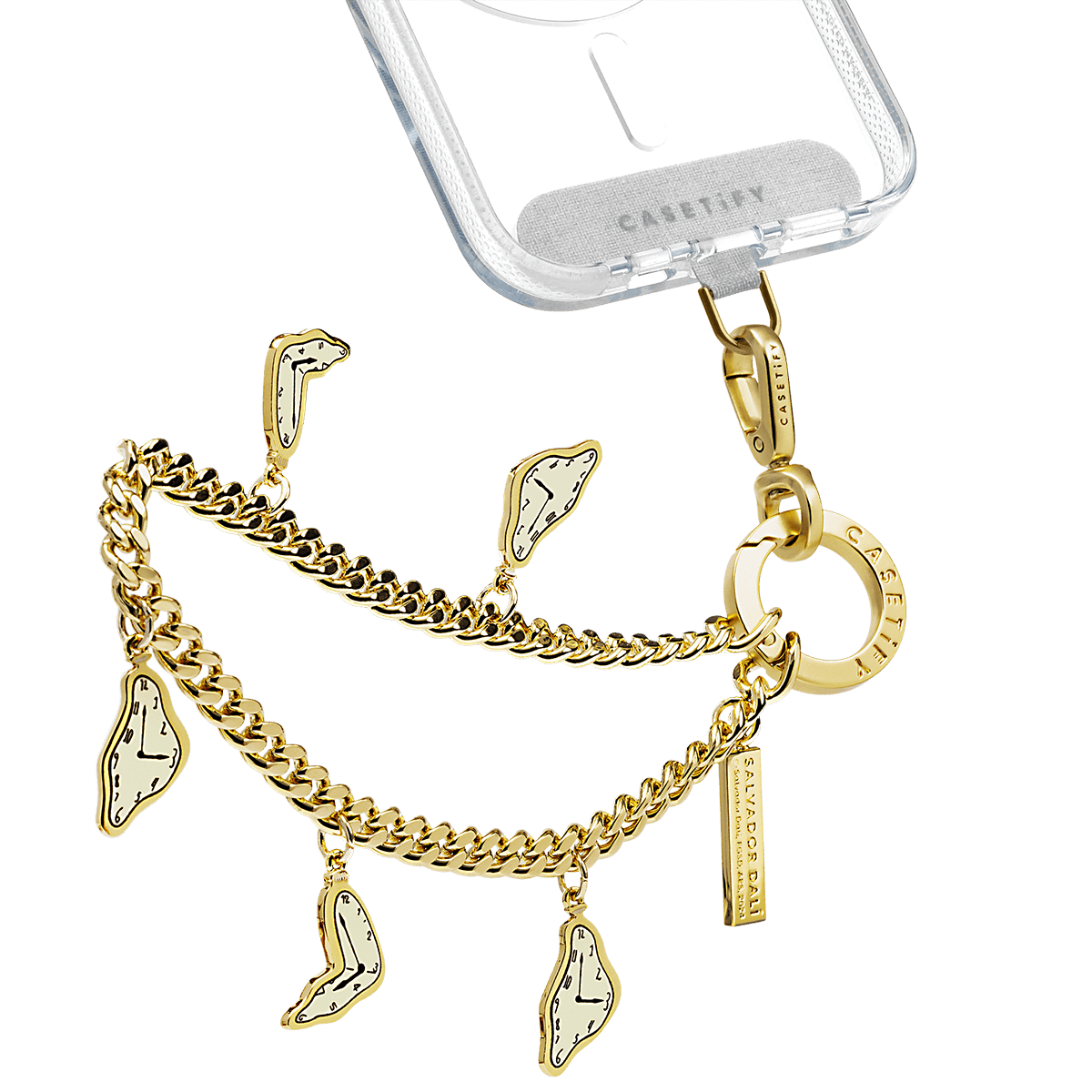Melting Clock Curb Chain Wrist Strap (The Persistence of Memory, 1931)