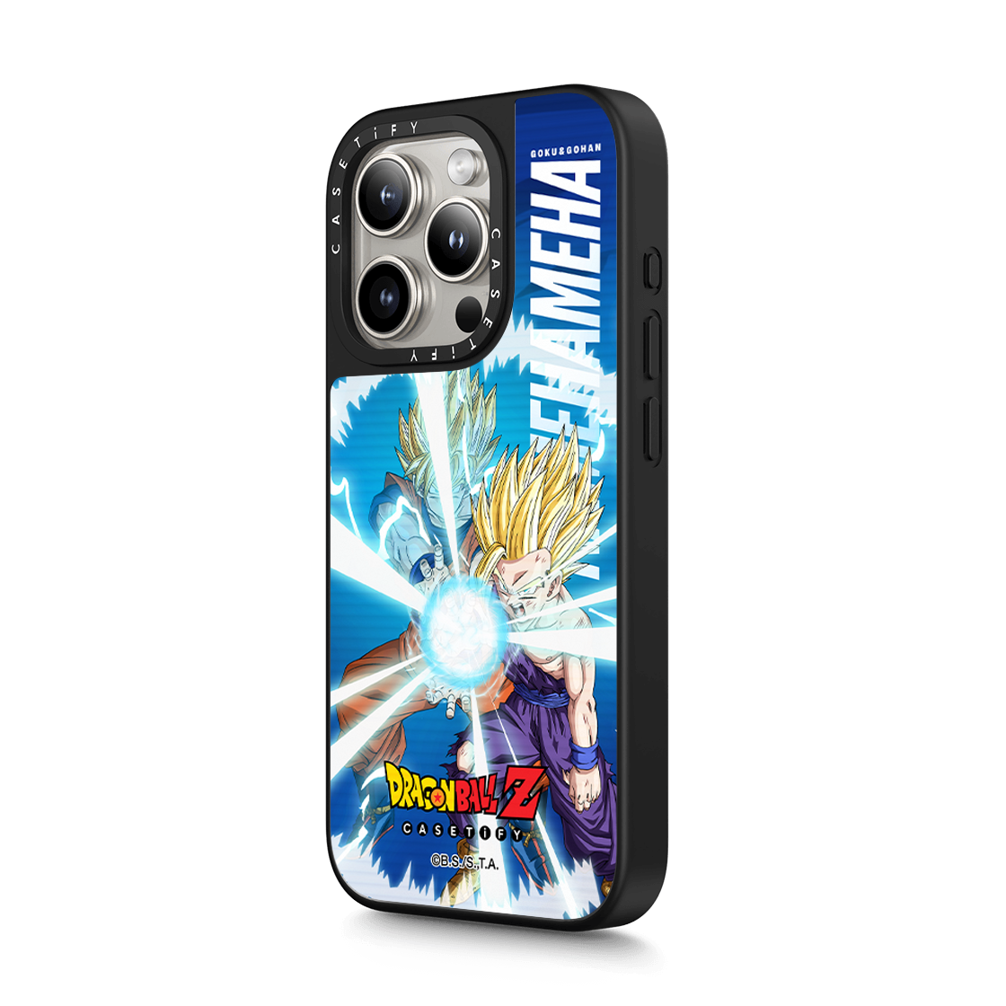 Lenticular iPhone 15 Pro Max Case - GOKU & GOHAN: FATHER-SON KAMEHAMEHA Lenticular Case
